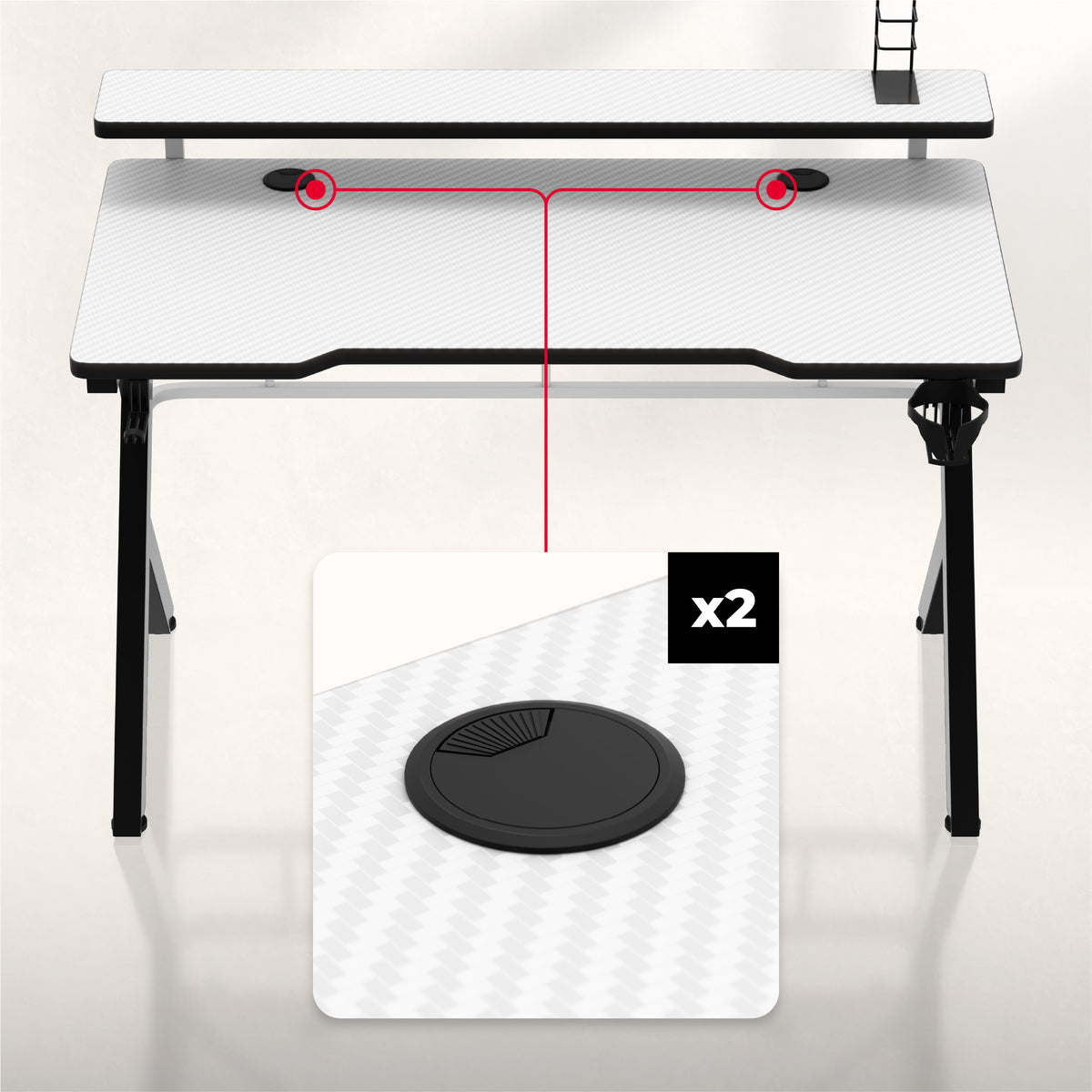 2 x cable entry points