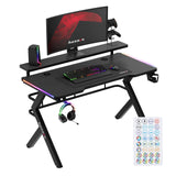Huzaro Hero 5.0 RGB LED Black 120 cm Gaming Desk