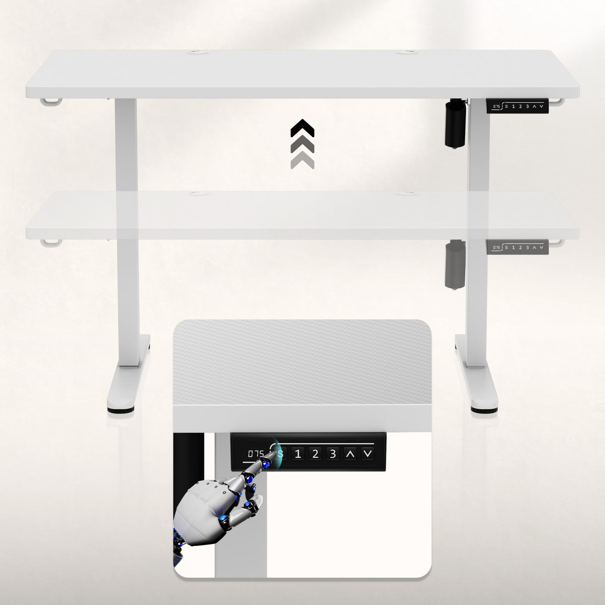ErgoHub Flex control panel with settings memory