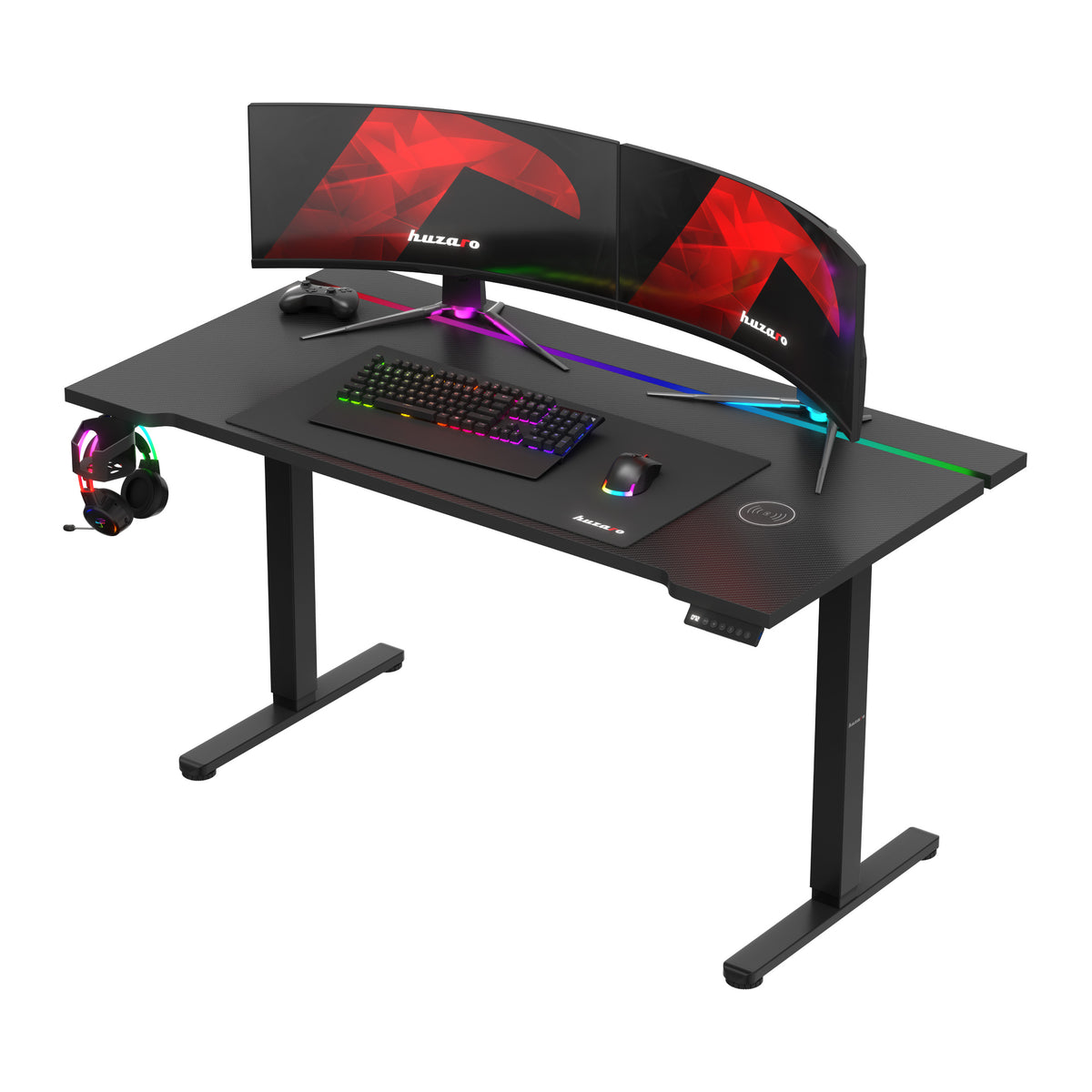 Huzaro Hero 8.7 RGB LED 140 cm electric desk