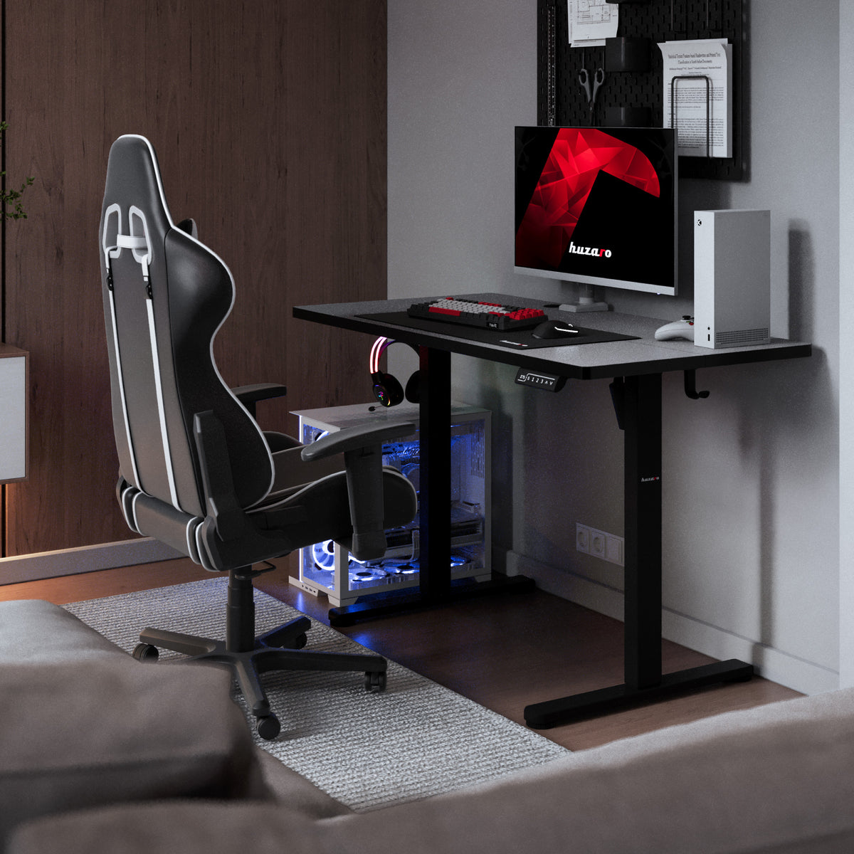 Huzaro Hero 8.1 Black Electric Gaming Desk