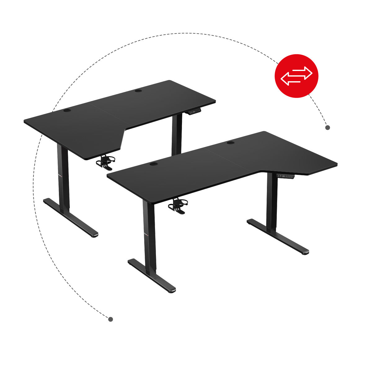 Modern electric corner desk