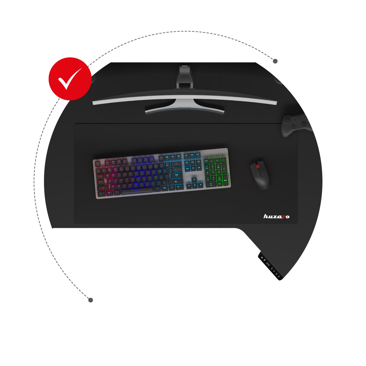 Ergonomic workstation layout