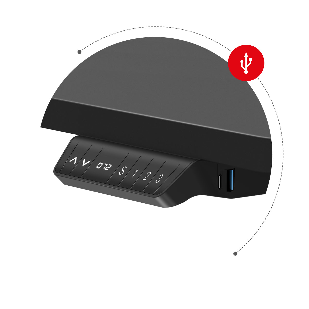 USB port and C input
