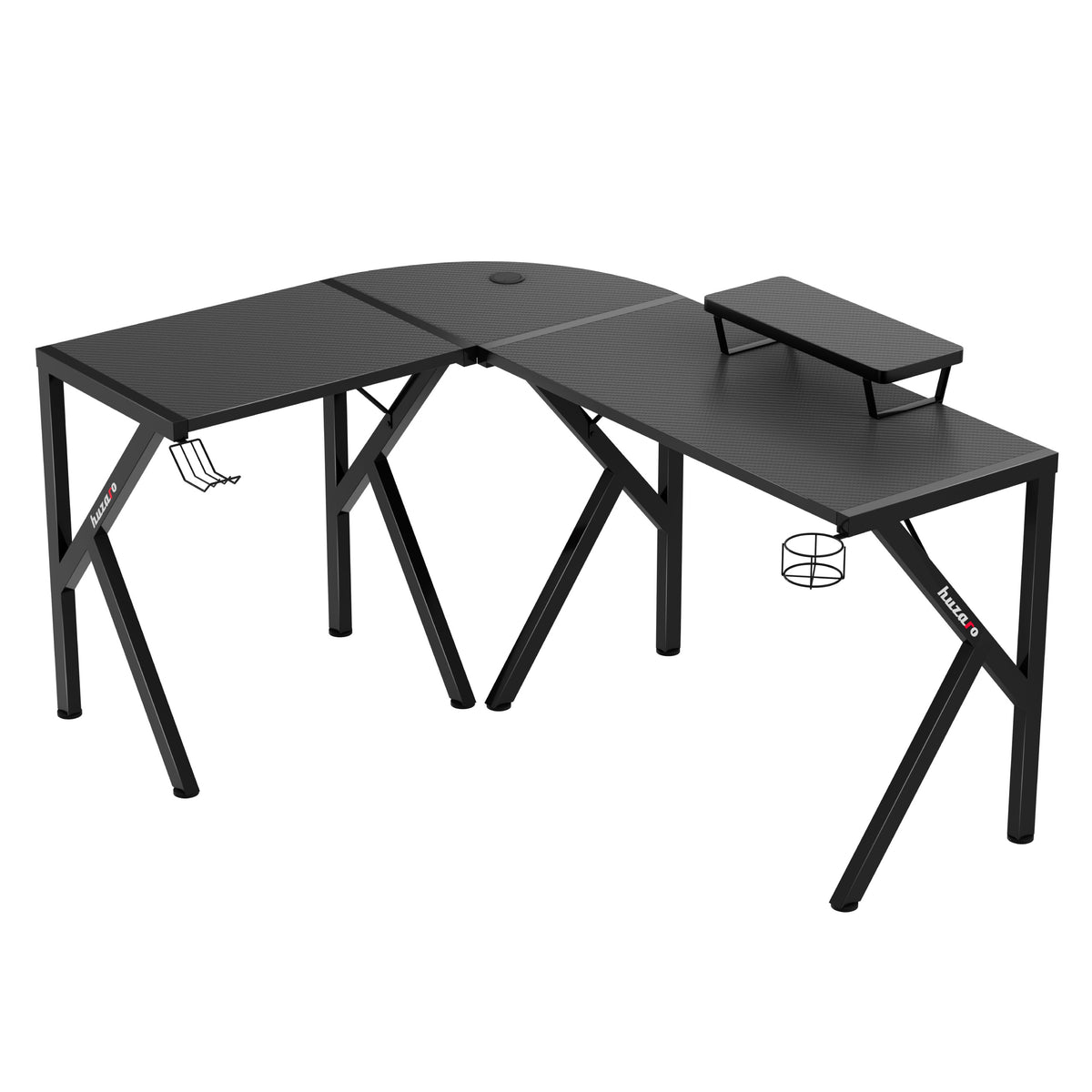 Huzaro Hero 6.3 Black 154 cm corner gaming desk