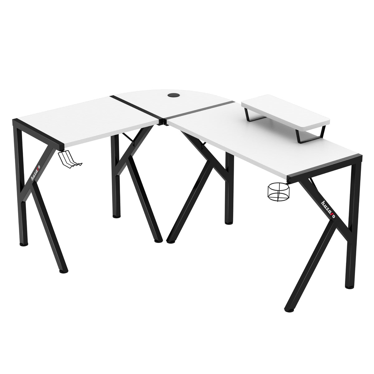 Huzaro Hero 6.3 White 154 cm corner gaming desk