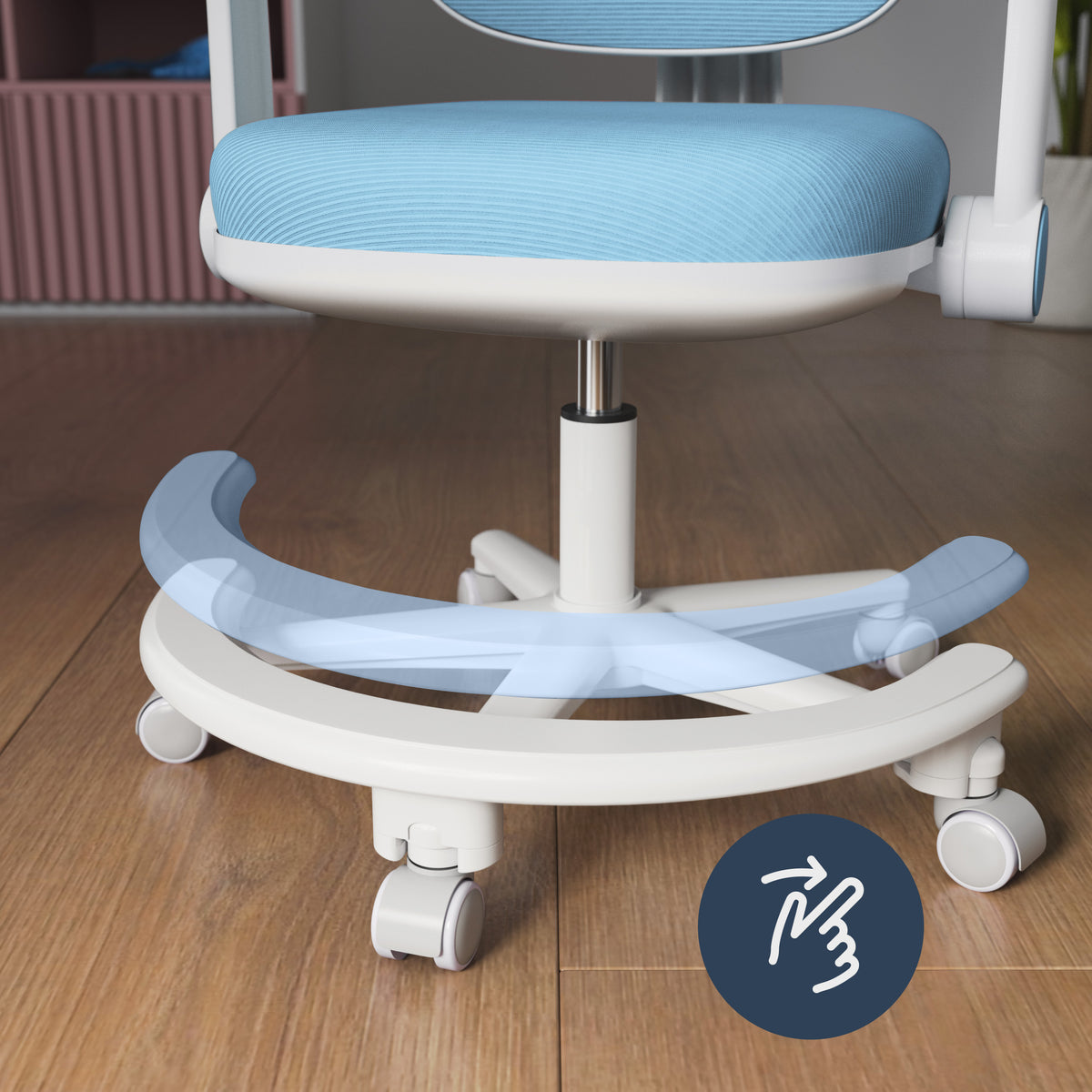 Mark Adler Junior 3.6 Blue Ergonomic Desk Chair for Children