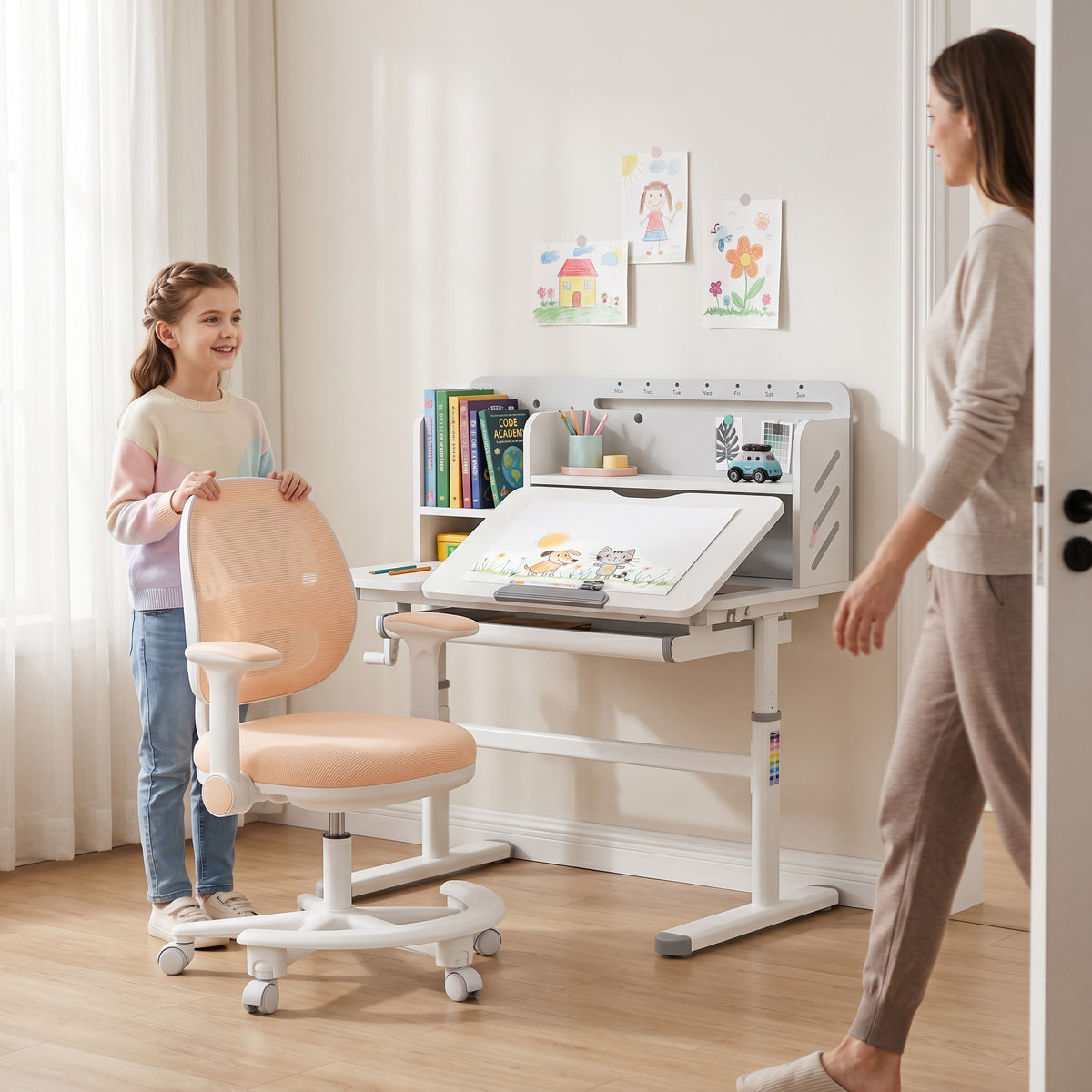 Mark Adler Junior 3.6 Beige – an ergonomic desk chair for children