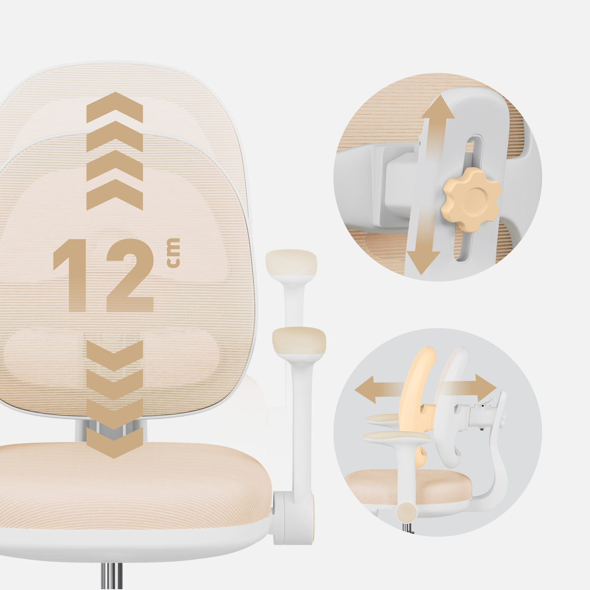 Mark Adler Junior 3.6 Beige – an ergonomic desk chair for children