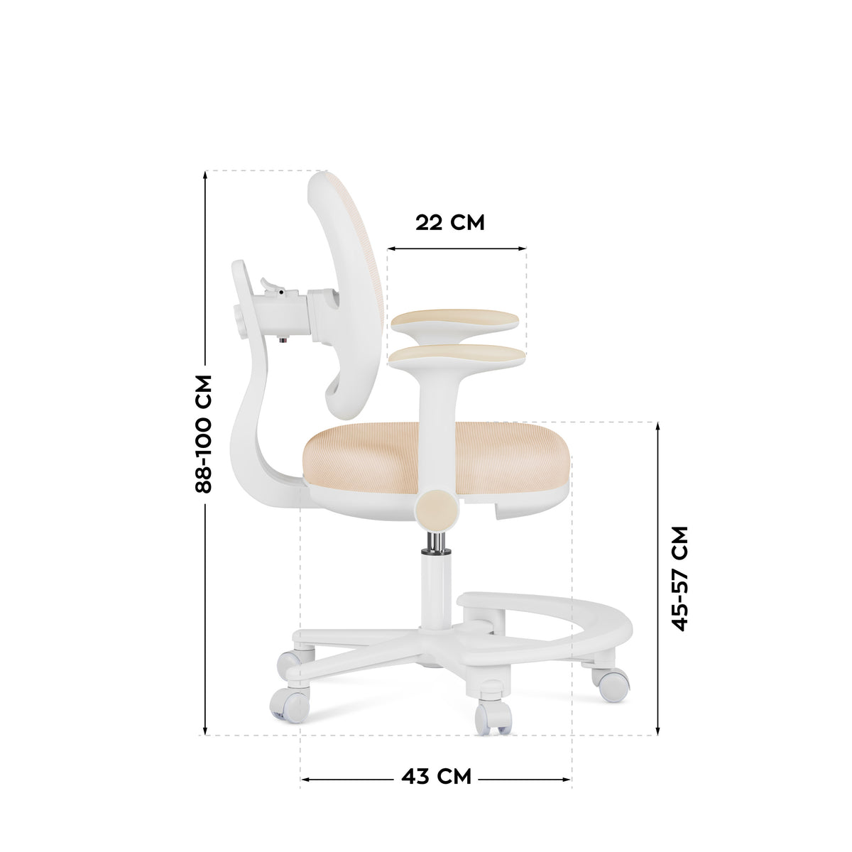 Mark Adler Junior 3.6 Beige – an ergonomic desk chair for children