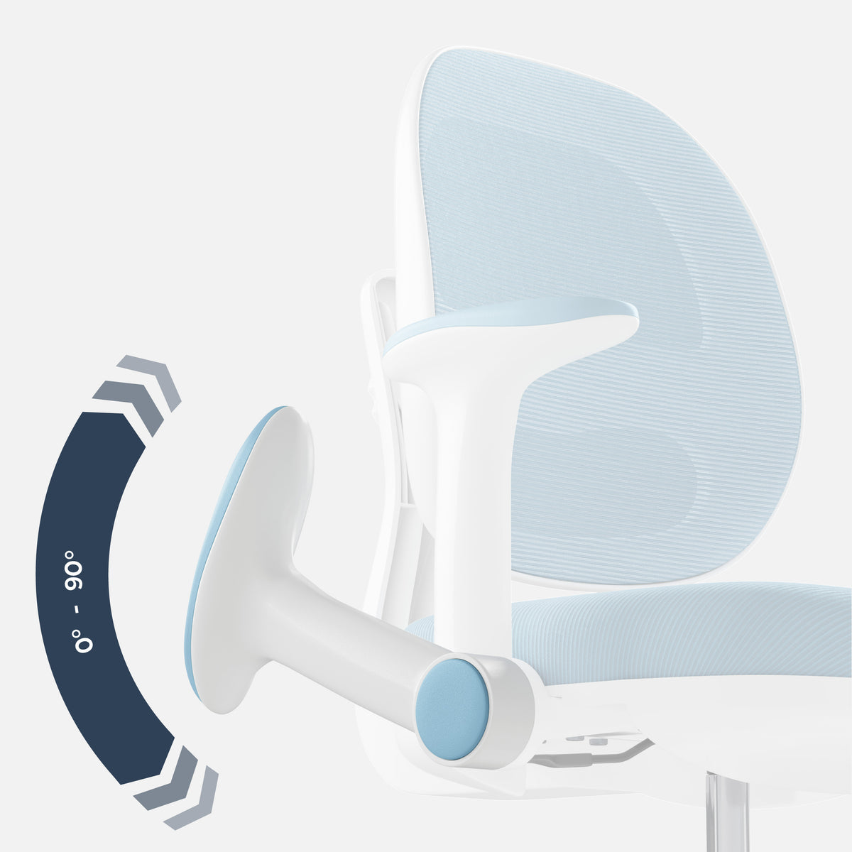Mark Adler Junior 3.6 Blue Ergonomic Desk Chair for Children