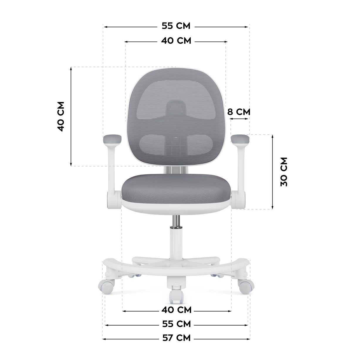 Mark Adler Junior 3.6 Grey – an ergonomic desk chair for children
