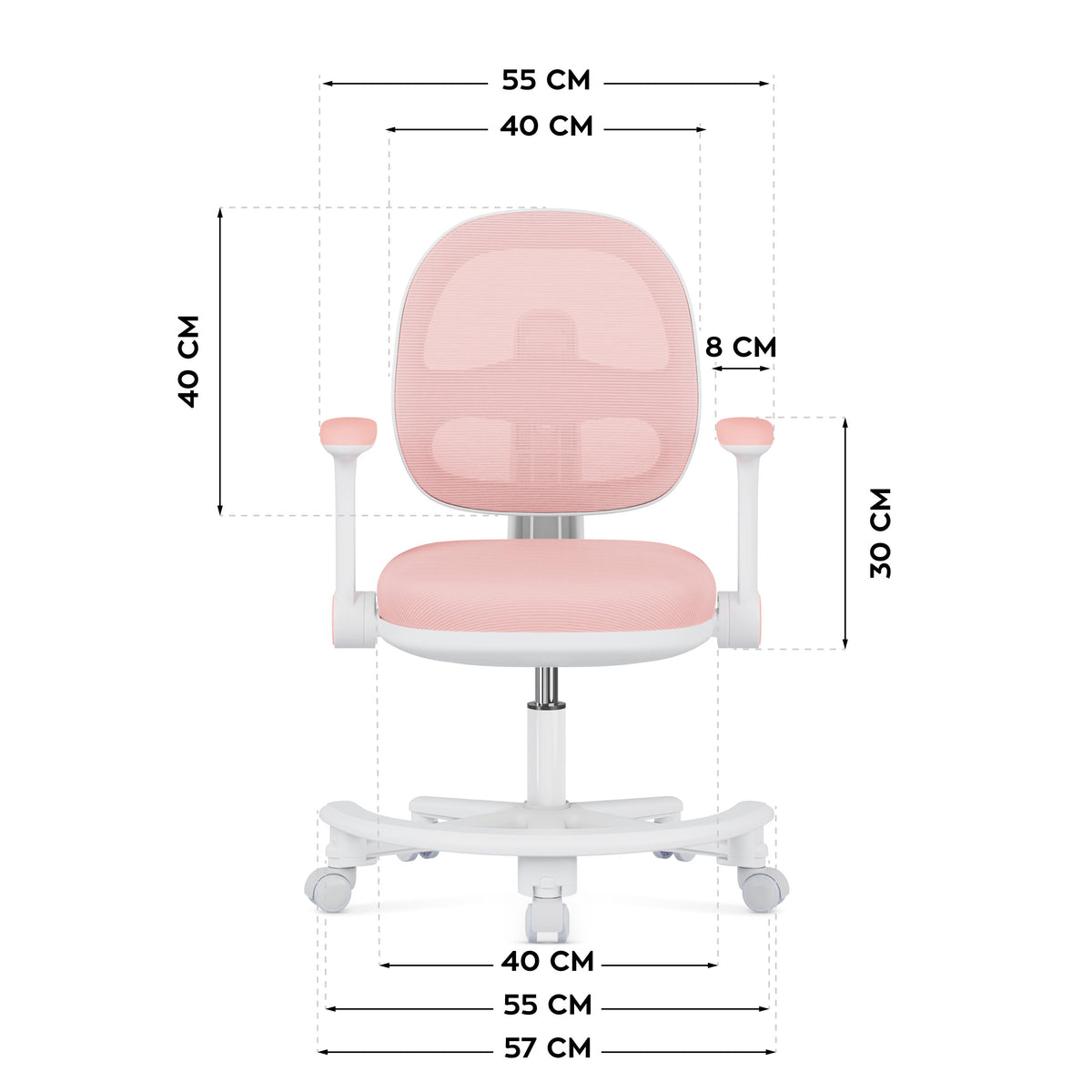 Mark Adler Junior 3.6 Pink – an ergonomic desk chair for children