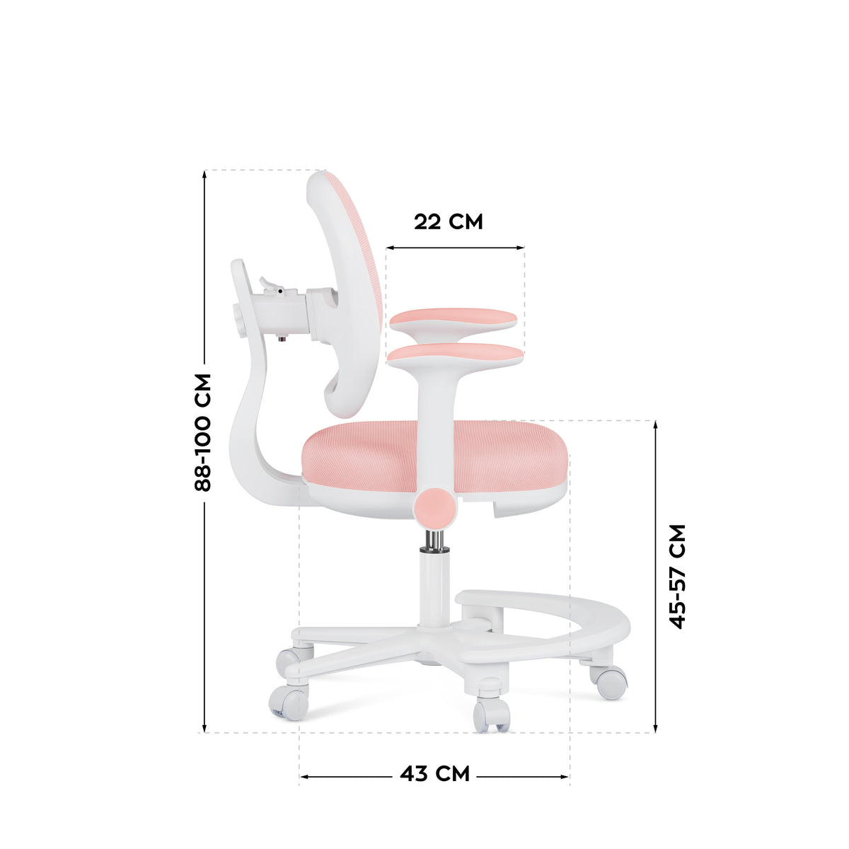 Mark Adler Junior 3.6 Pink – an ergonomic desk chair for children