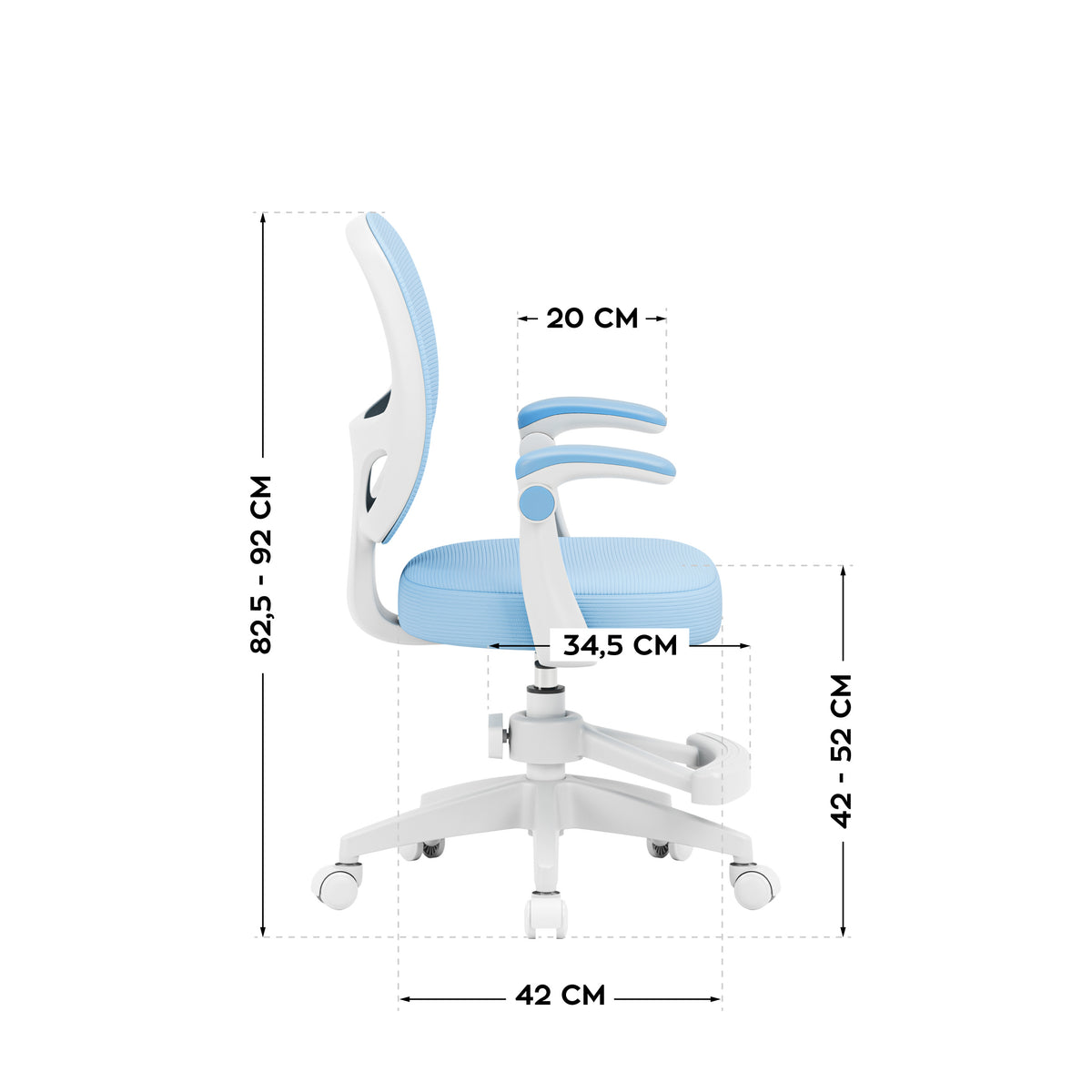 Mark Adler Junior 3.1 Blue children’s swivel chair