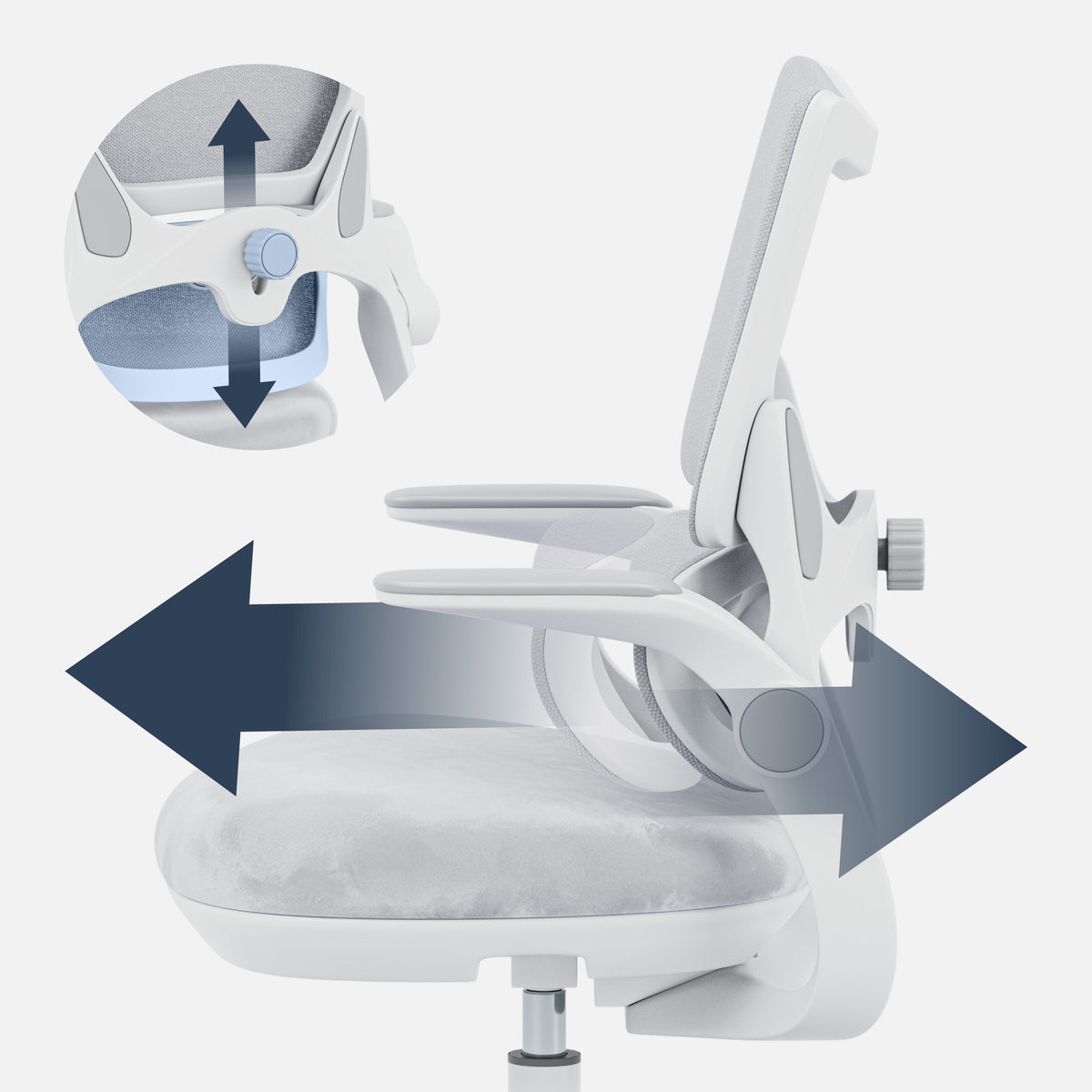 Adjustable lumbar support – precise support for the spine