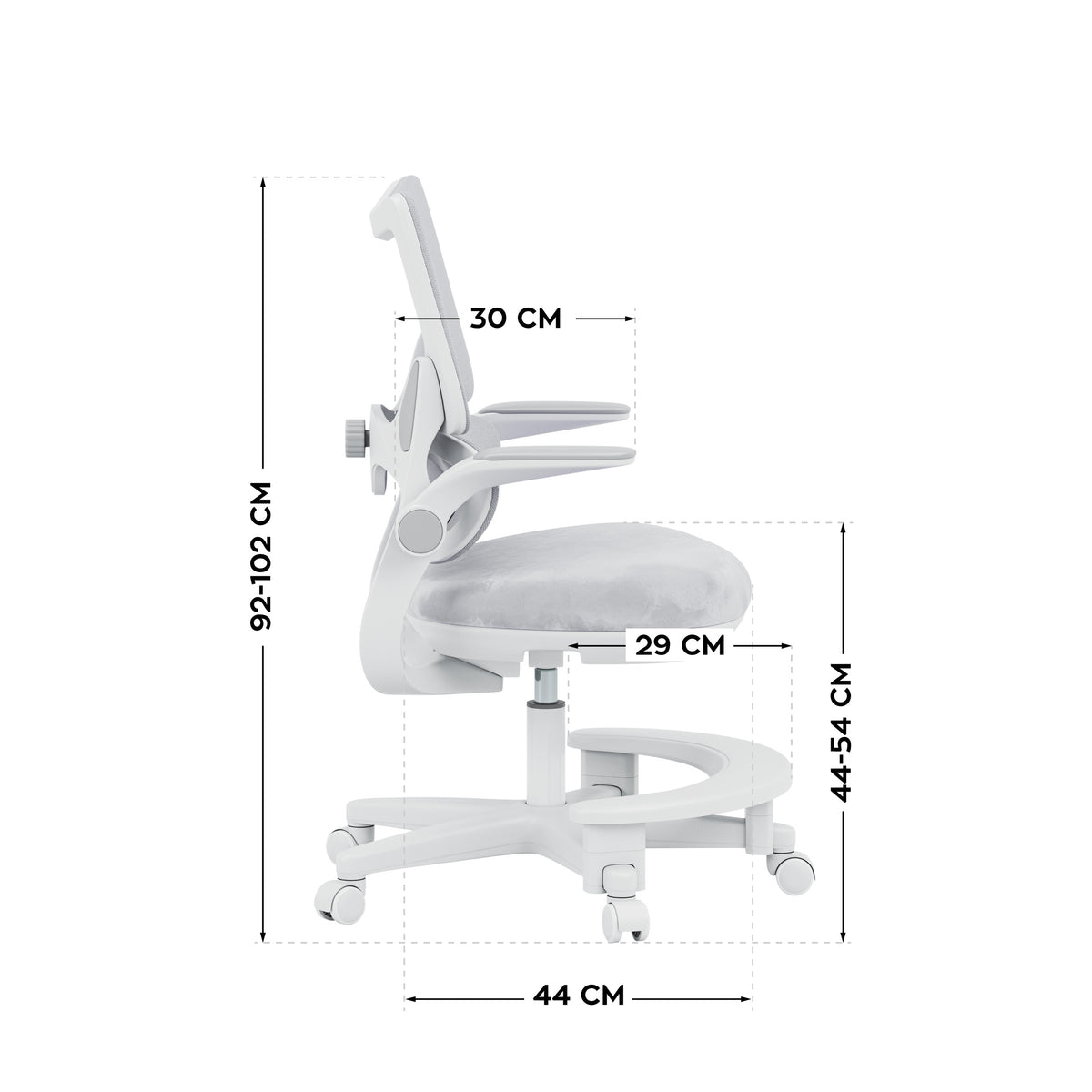 Mark Adler Junior 5.7 Grey children’s desk chair