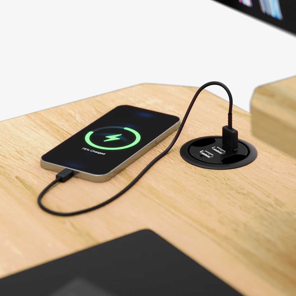 Built-in USB charger