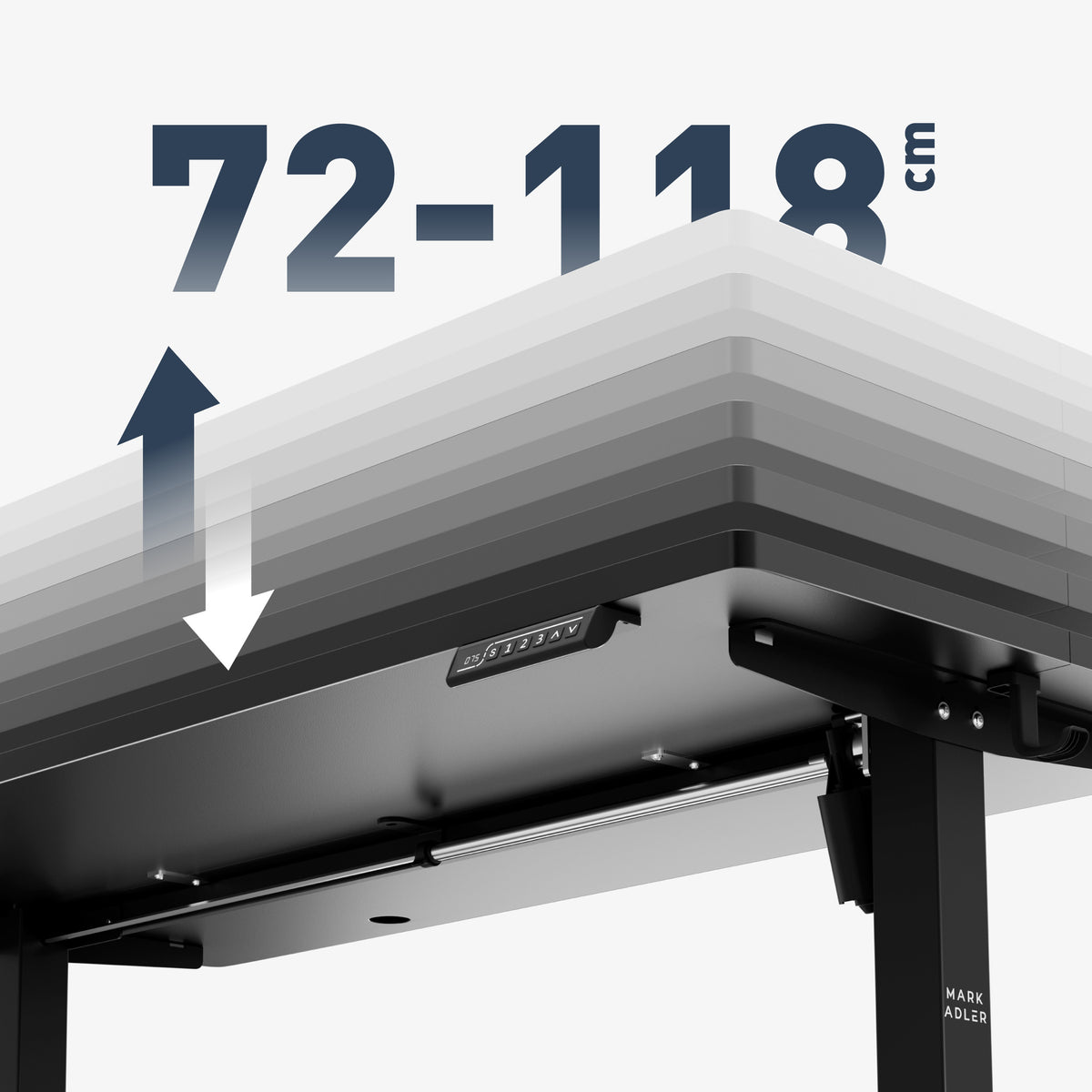 Mark Adler Leader 7.3 Black 140 cm electric desk