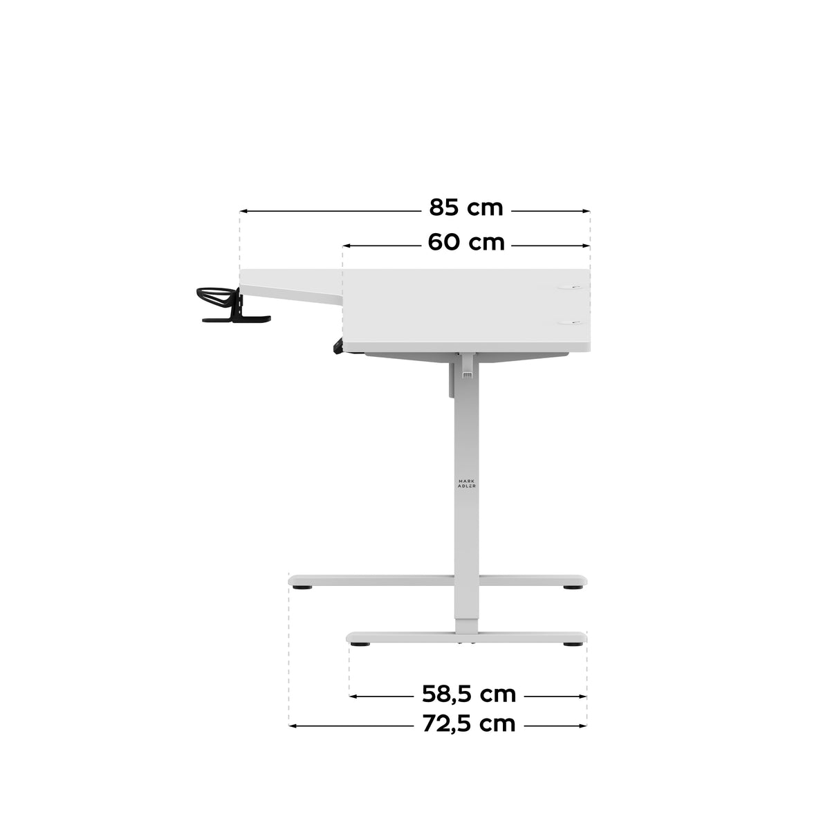 Mark Adler Leader 9.1 White 145 cm electric desk
