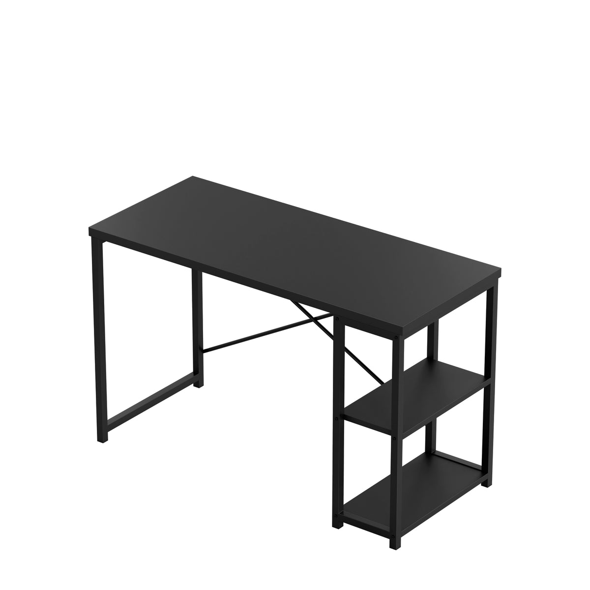 Mark Adler Leader 2.0 Black 120 cm desk with shelves