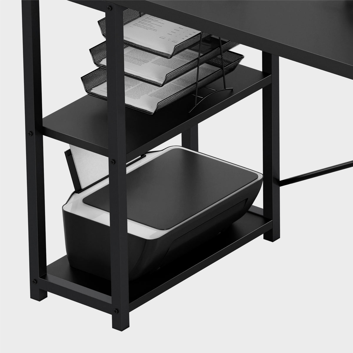 Option to fit shelves on the right or left-hand side