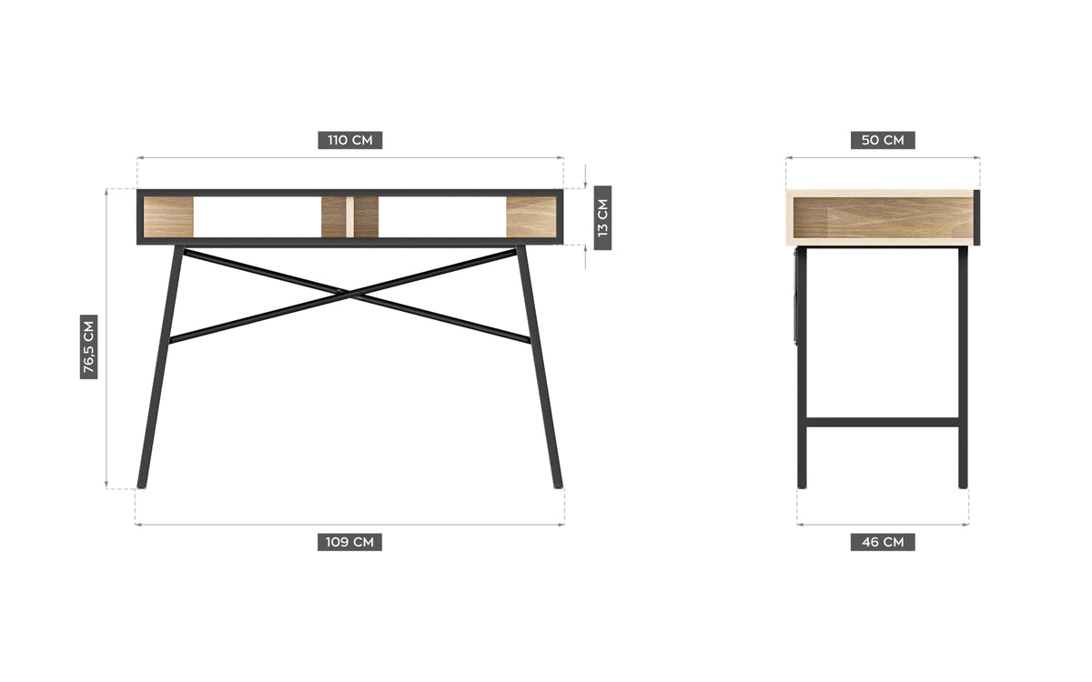 Mark Adler Leader 4.2 Craft 110 cm desk with shelves