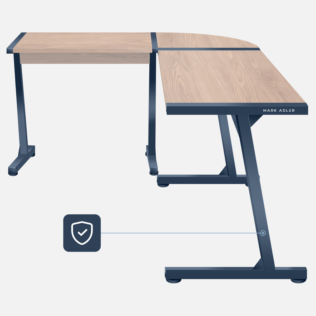 A durable worktop and a sturdy frame