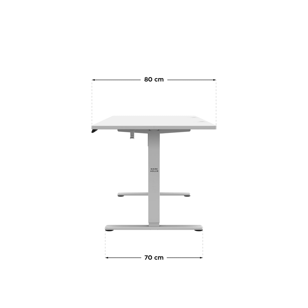 Mark Adler Leader 7.6 White 160 cm electric desk