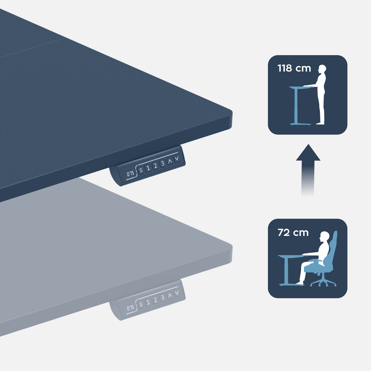 For working whilst sitting or standing