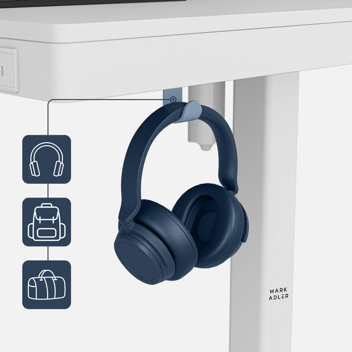 Mark Adler Leader 8.2 White 120 cm electric desk