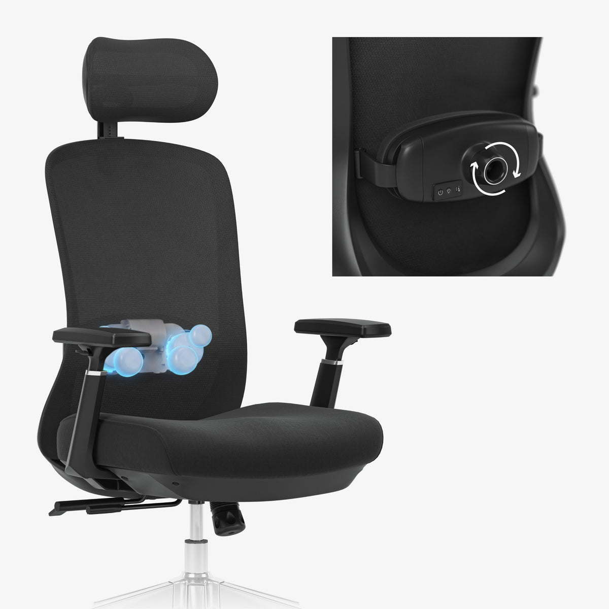 Mark Adler Leadpro 6.0 Black massage office chair