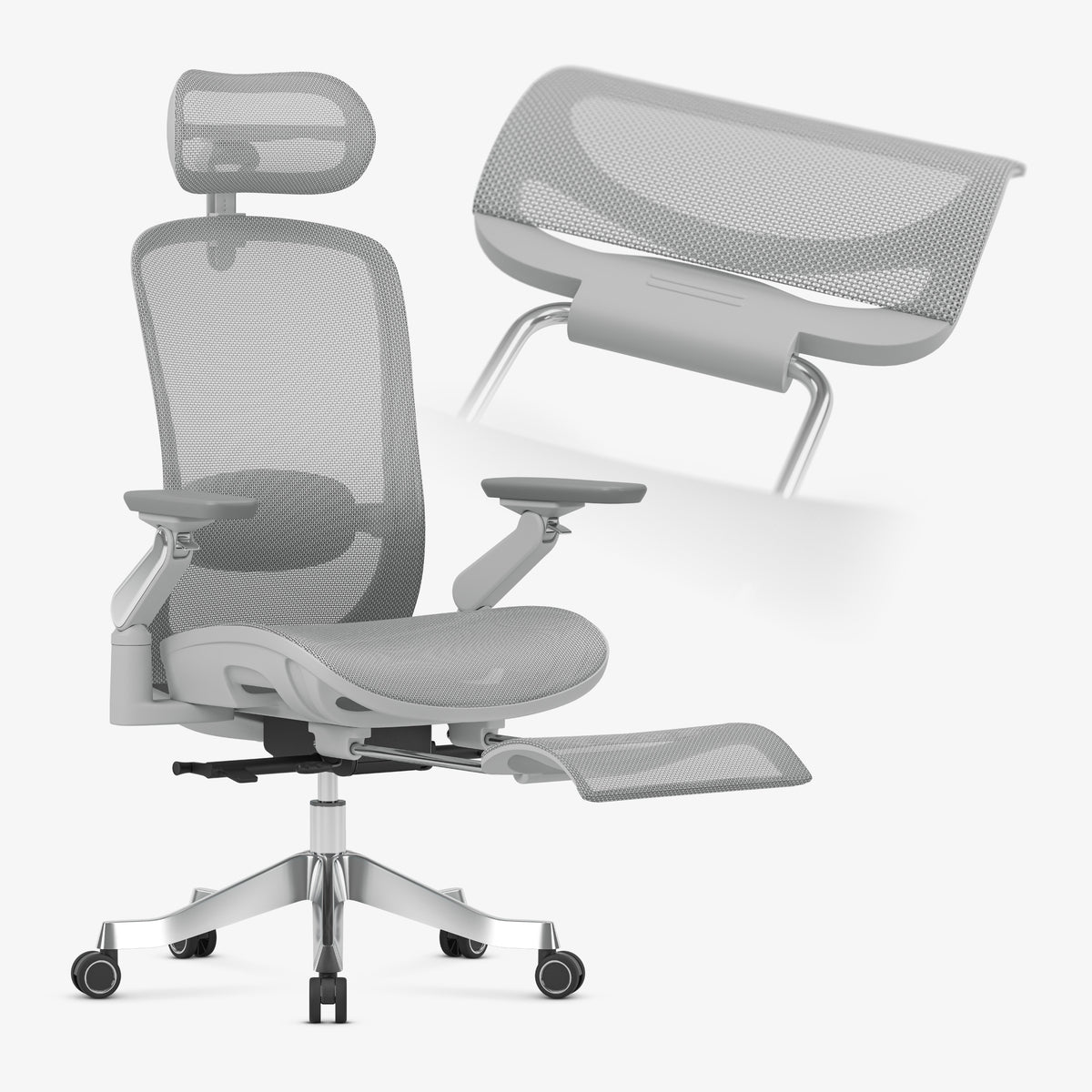 Mark Adler Leadpro 8.7 Grey Ergonomic Massage Armchair