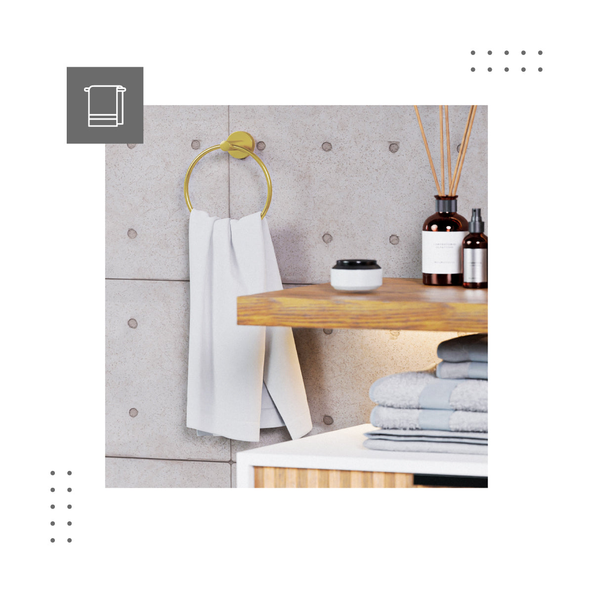 A practical handle with a stylish design