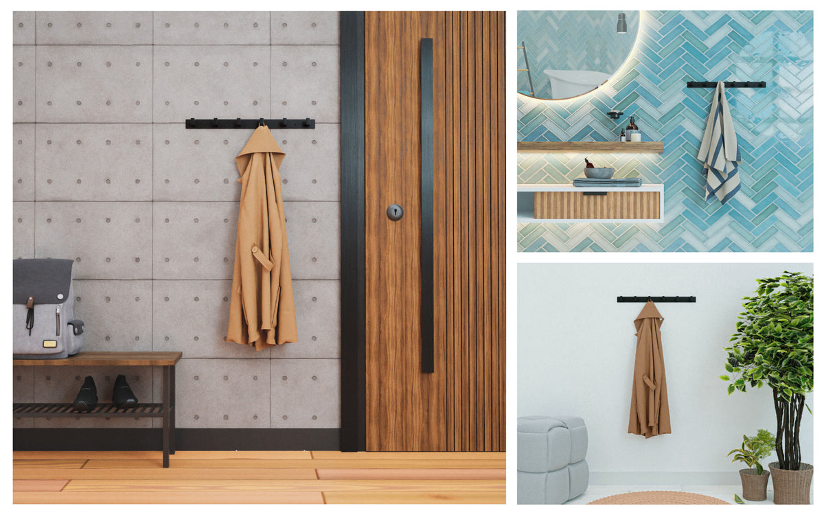 This coat rack is ideal for the hallway, the wardrobe, and even the kitchen.