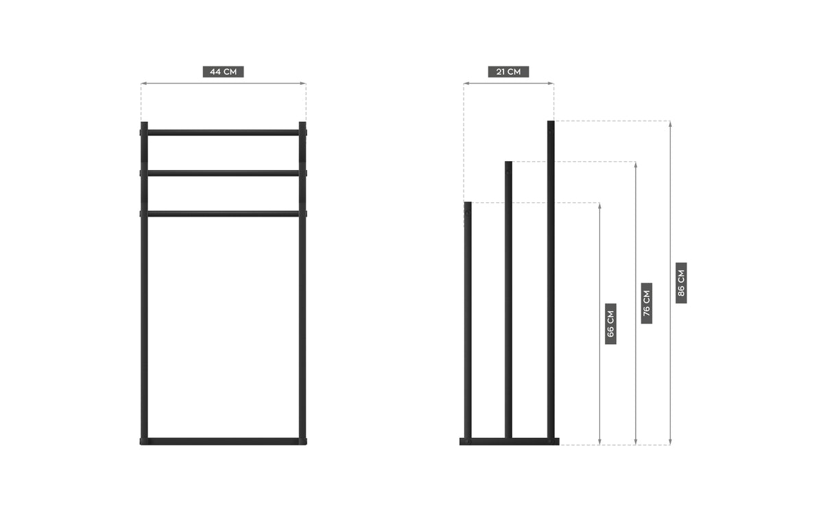 Mark Adler Level 6.0 Black Towel Rack