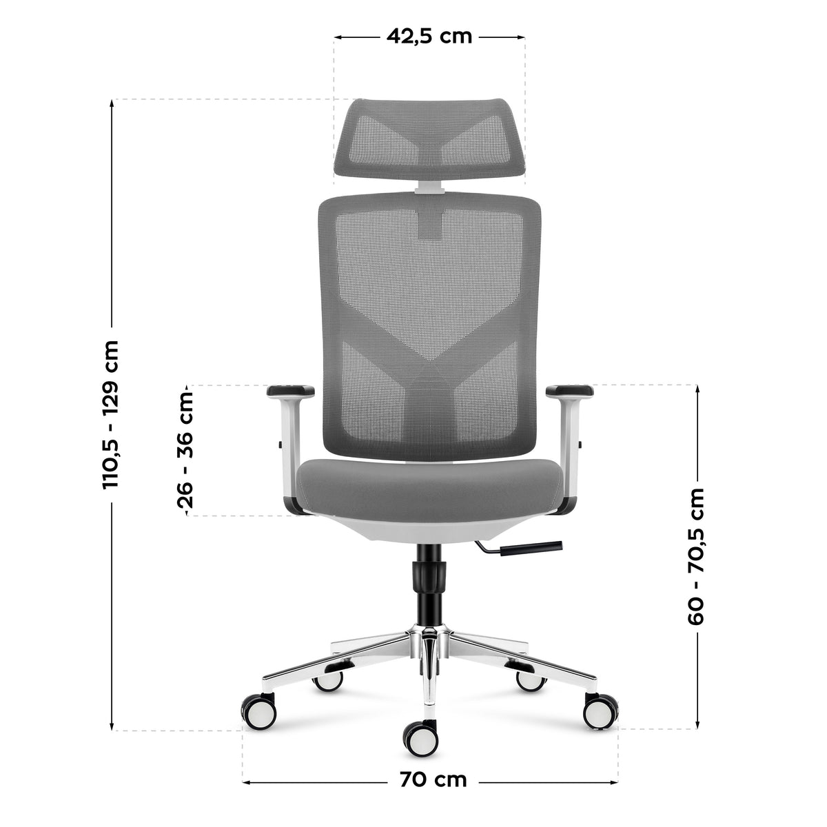 Mark Adler Manager 3.3 White office chair