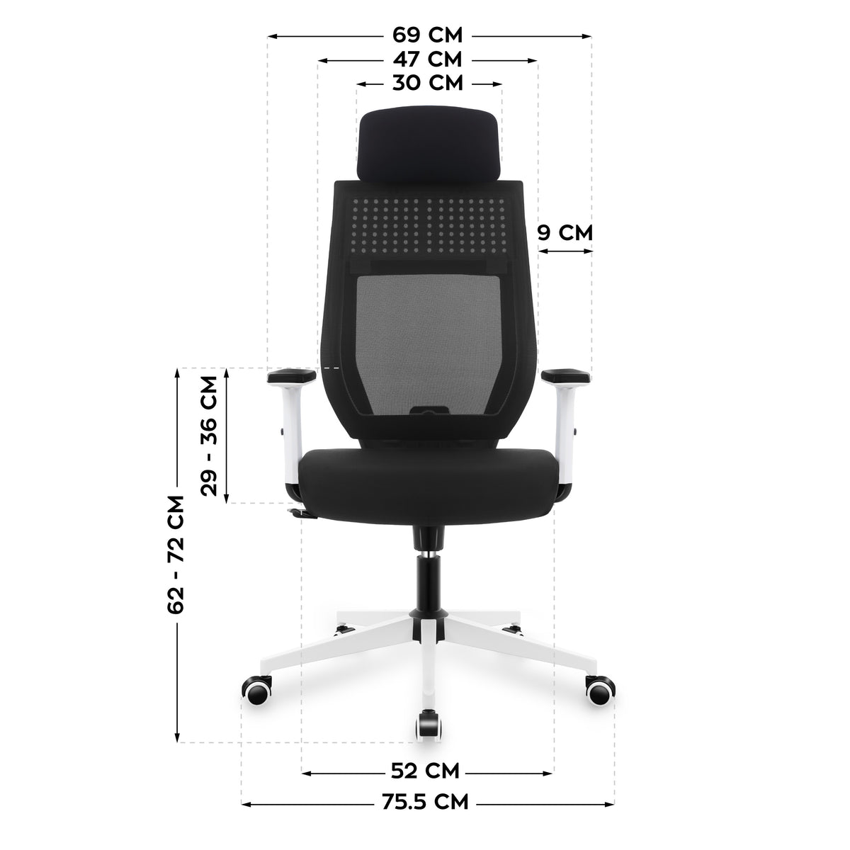 MARK ADLER MANAGER 3.9 Black office chair