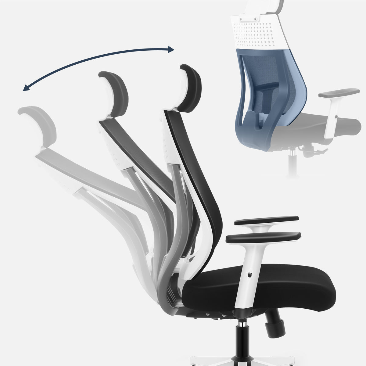 The SoftFlex function — comfortable and smooth rocking of the armchair