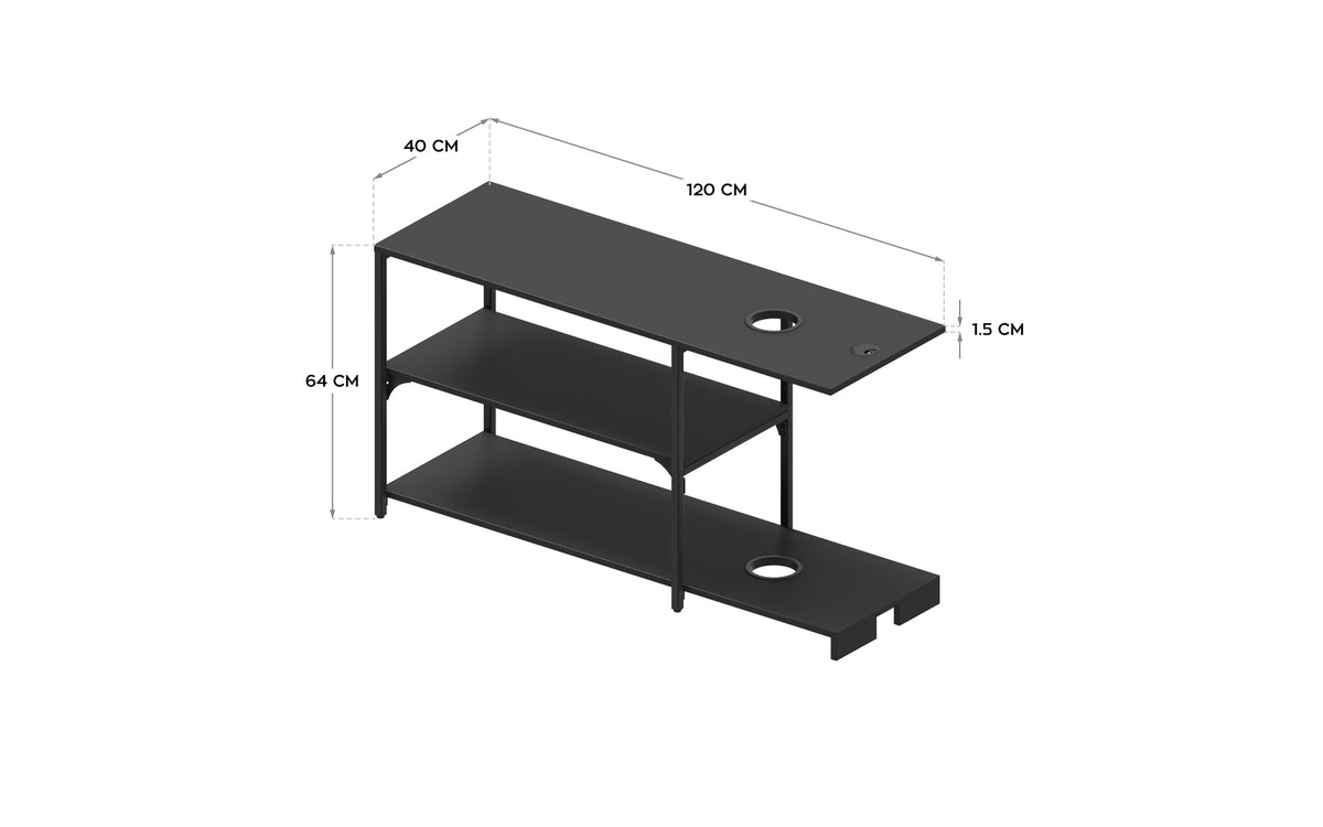 Mark Adler Match 3.0 120 cm desk bookcase