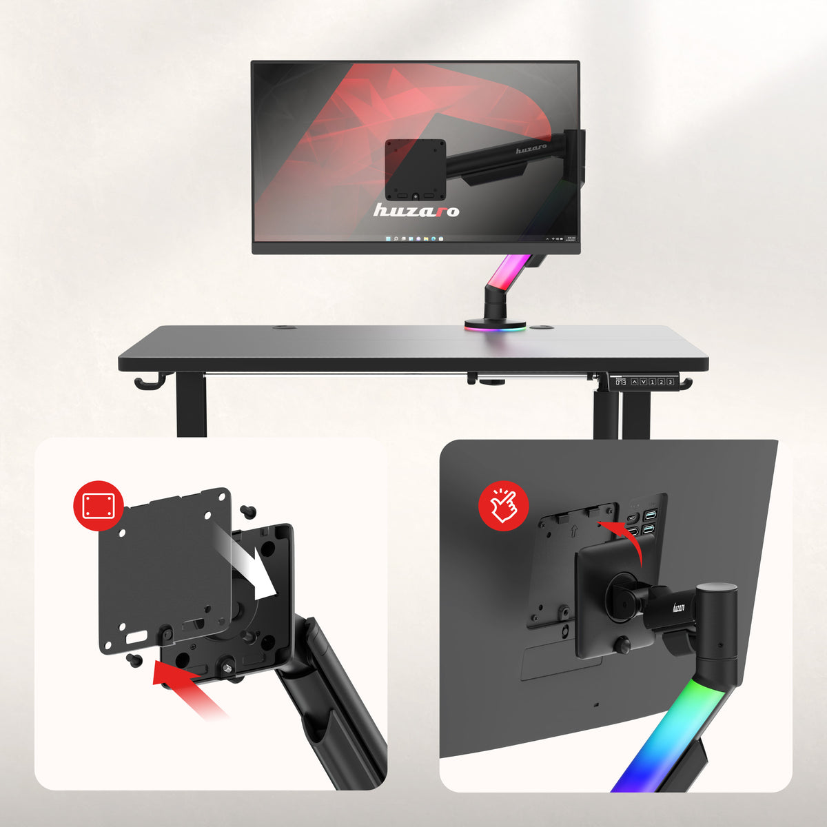 Huzaro Motion 1.6 adjustable monitor mount