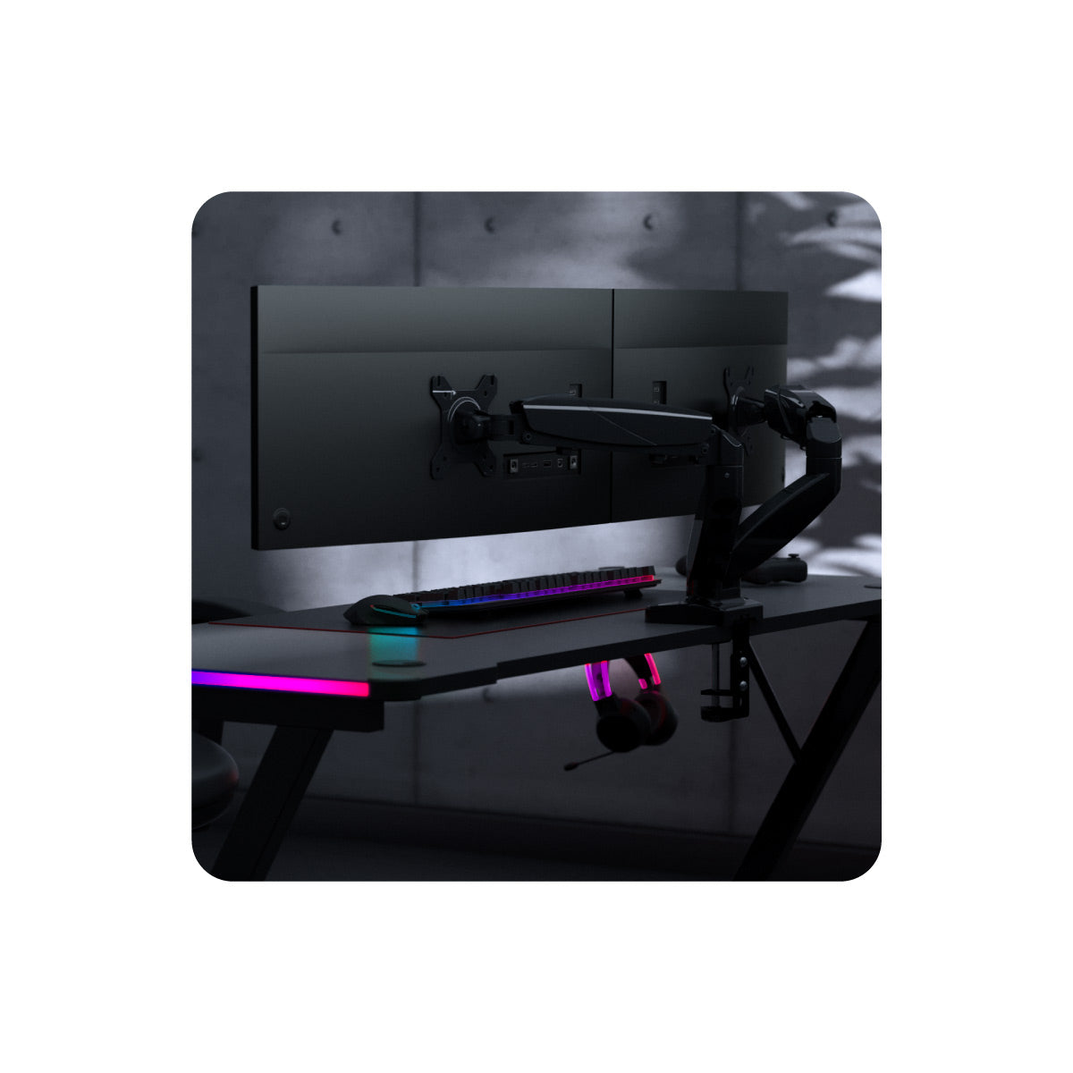 Mount for two monitors