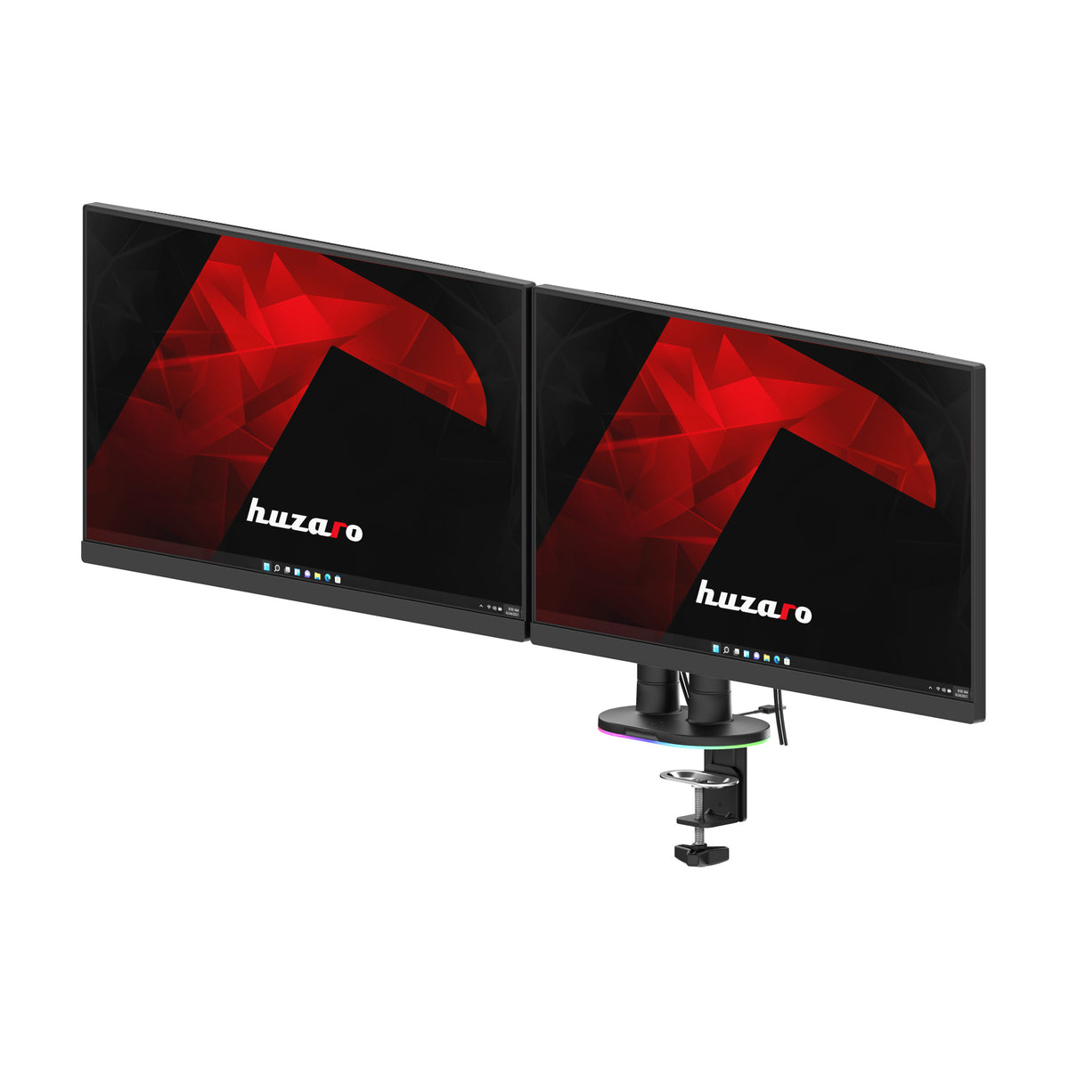 Huzaro Motion 2.6 RGB desk mount for 2 monitors