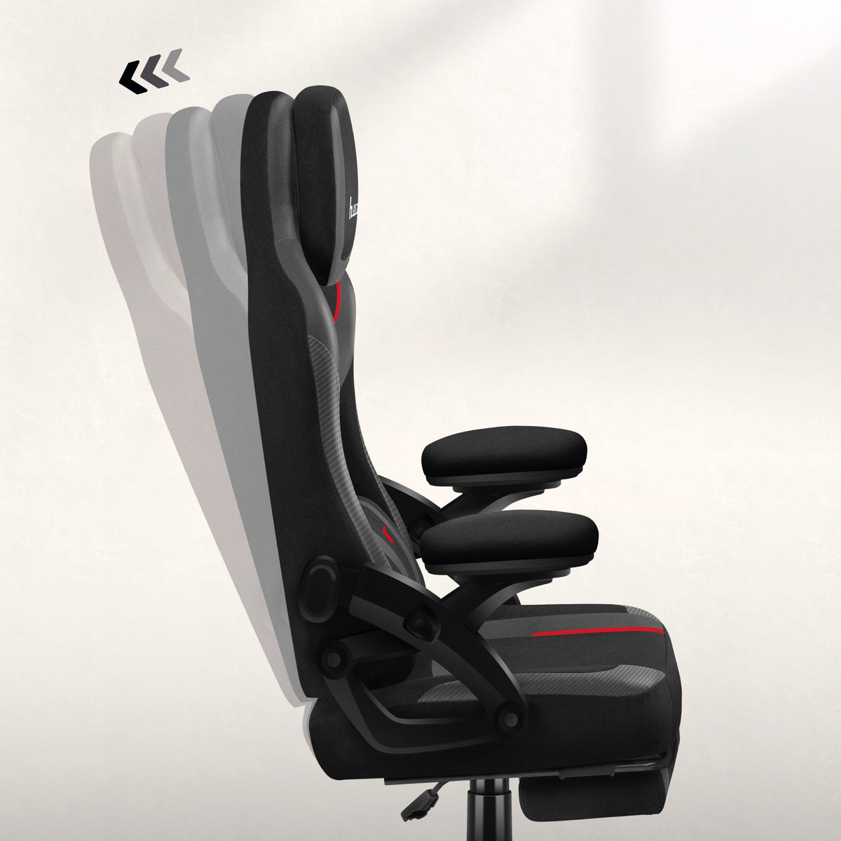 Backrest with rocking function
