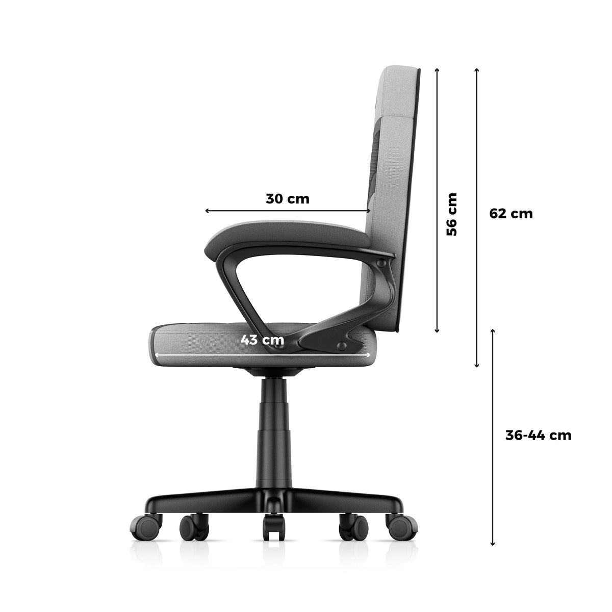 HUZARO RANGER 1.0 Grey Mesh children’s gaming chair
