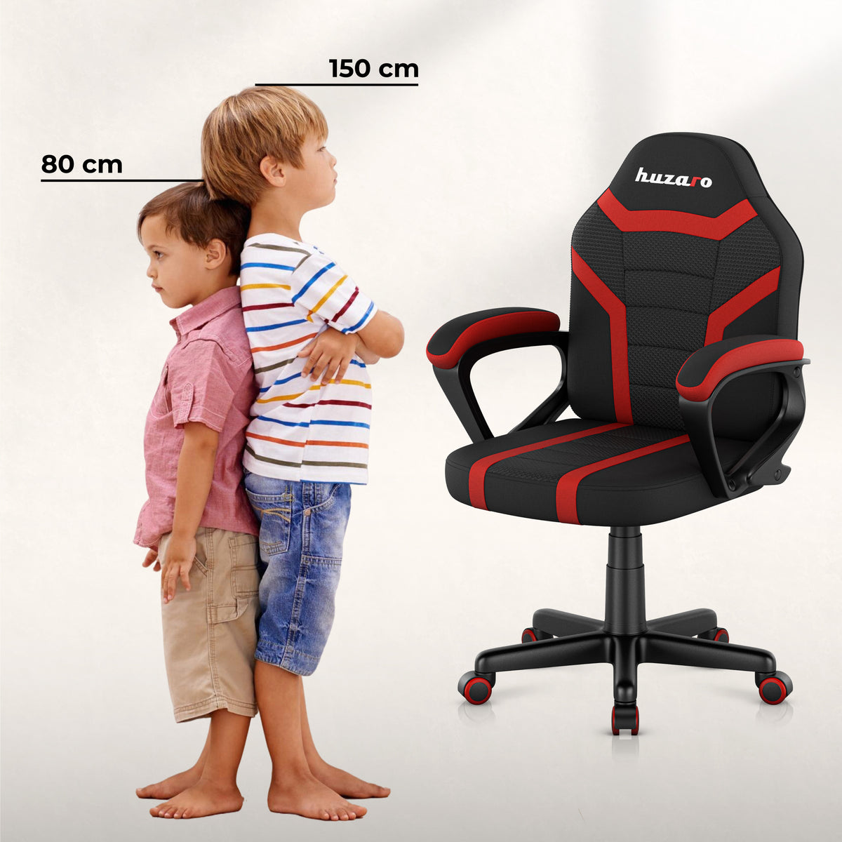 HUZARO RANGER 1.0 Red Mesh children’s gaming chair