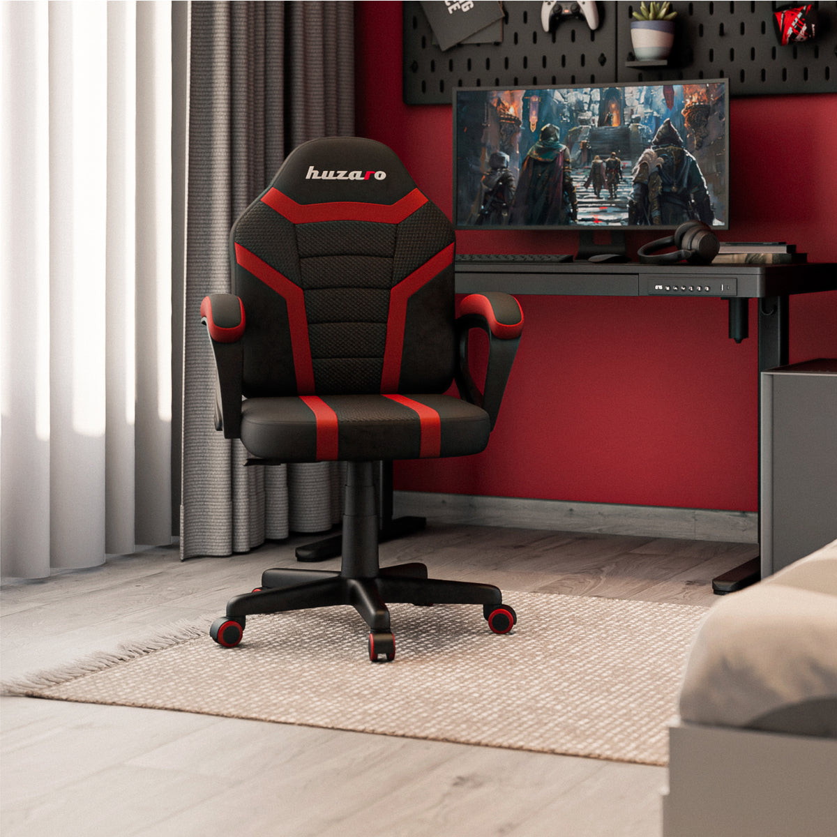 HUZARO RANGER 1.0 Red Mesh children’s gaming chair