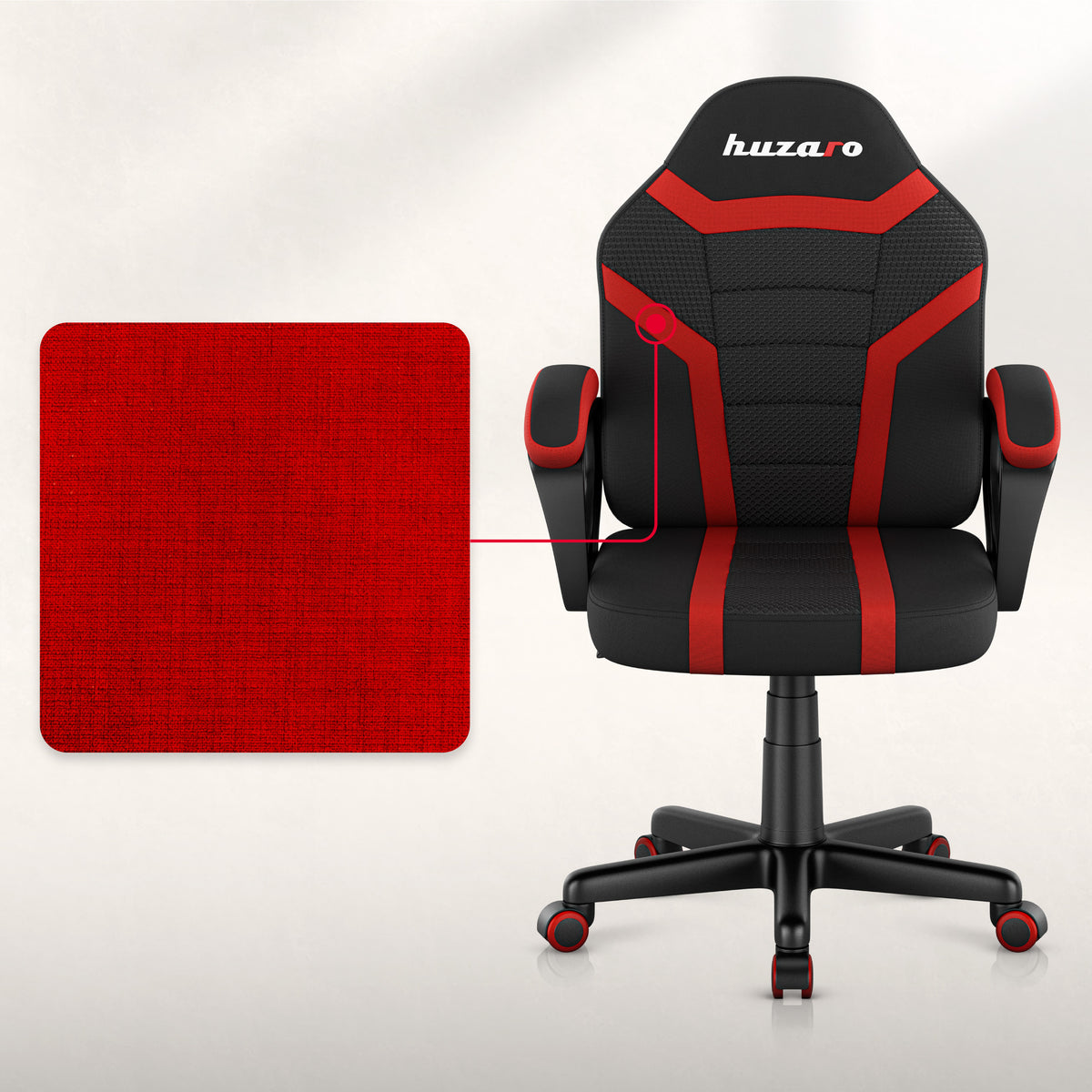 HUZARO RANGER 1.0 Red Mesh children’s gaming chair