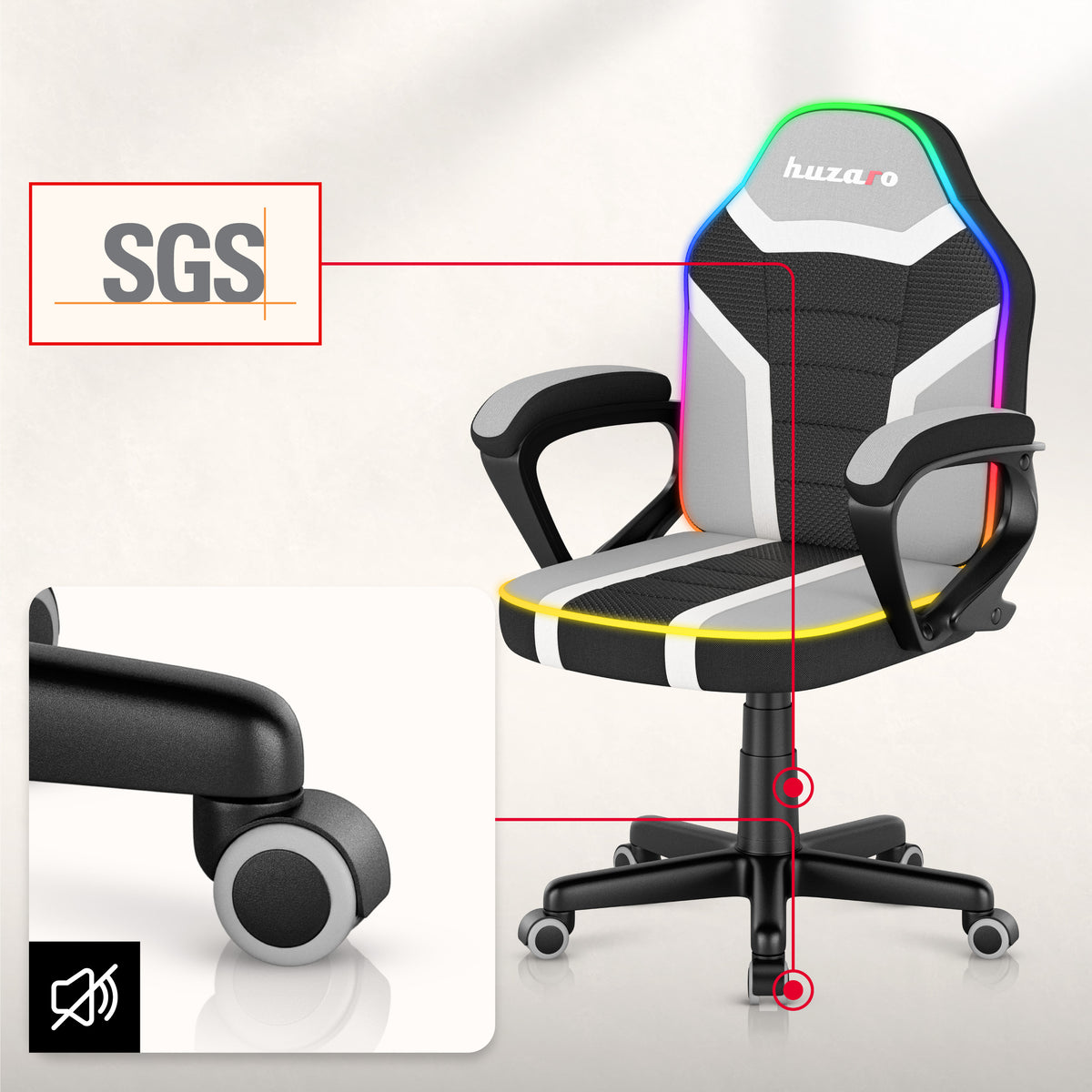 Huzaro Ranger 1.0 RGB children’s gaming chair