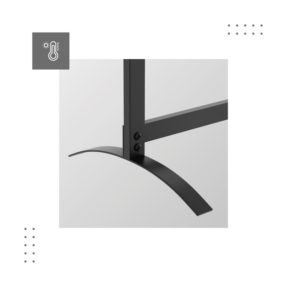 Powder-coated surface